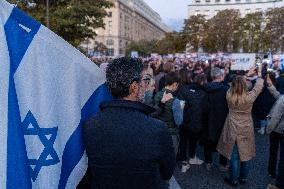 Demonstrations For The Release Of Israeli Hostages - Paris