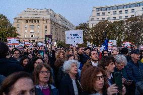 Demonstrations For The Release Of Israeli Hostages - Paris