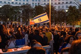 Demonstrations For The Release Of Israeli Hostages - Paris