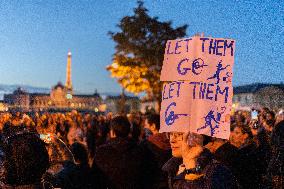 Demonstrations For The Release Of Israeli Hostages - Paris