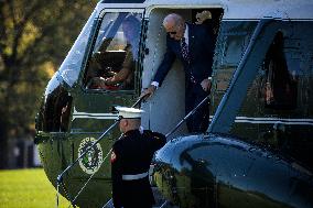 DC: President Biden Returns to Washington