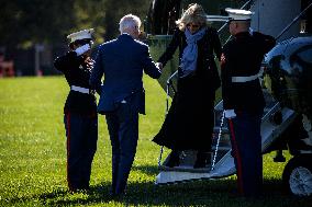 DC: President Biden Returns to Washington