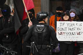 Pro And Anti-SOGI 123 Protests In Edmonton