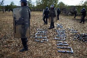 Aftermath Of The Assault Of Riot Police Against The ZAD 'La Cremade' Farm Against The A69 Highway