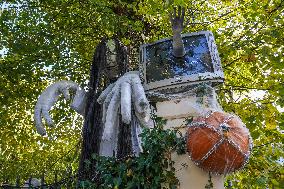 Halloween Decorations In Gdansk, Poland