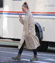 Elle Fanning Leaves Pilates Class - NYC