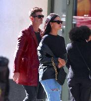 Robin Thicke And April Love Geary Out - NYC