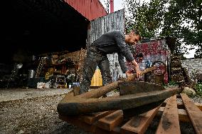 Restoration hangar of Khortytsia National Reserve