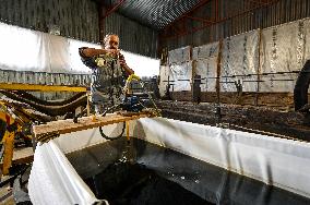 Restoration hangar of Khortytsia National Reserve