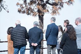 Royals Visit The Area Affected Fire Tenerife - Canary islands