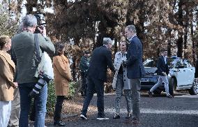 Royals Visit The Area Affected Fire Tenerife - Canary islands