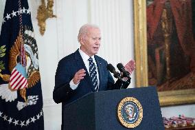 President Joe Biden Holds Ceremony For National Medal of Science and National Medal of Technology and Innovation Reciepients