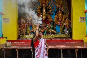 Last Day Of Durga Puja Celebration In Kolkata.