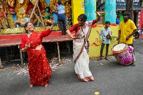 Last Day Of Durga Puja Celebration In Kolkata.