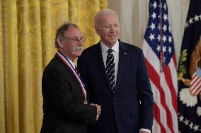 President Biden Hold A National Medal Of Science, Technology And Innovation; Ceremony