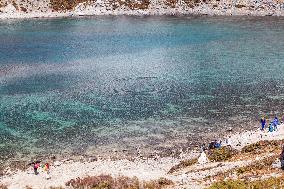 Colored Sea landscape in Ganzi