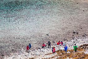 Colored Sea landscape in Ganzi