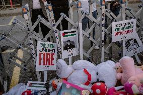 Children Under Fire Protest - Istanbul