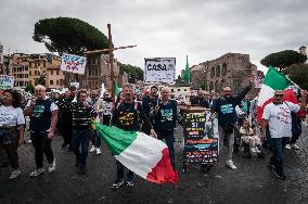 Protest By The Popular Association Casa Mia