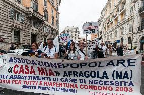 Protest By The Popular Association Casa Mia