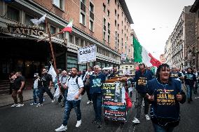 Protest By The Popular Association Casa Mia