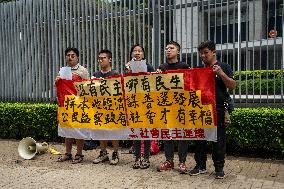 Hong Kong Protest Before John Lee Announce Policy Address