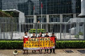 Hong Kong Protest Before John Lee Announce Policy Address