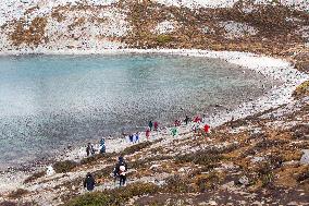 Colored Sea landscape in Ganzi