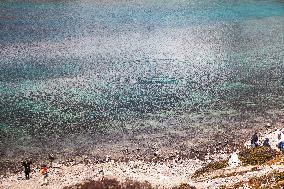 Colored Sea landscape in Ganzi