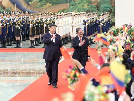 CHINA-BEIJING-XI JINPING-COLOMBIA-PRESIDENT-TALKS (CN)