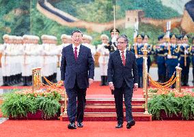 CHINA-BEIJING-XI JINPING-COLOMBIA-PRESIDENT-TALKS (CN)