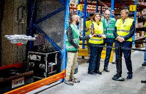 King Willem-Alexander Working Visit On Labor Migration - Moerdijk