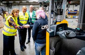 King Willem-Alexander Working Visit On Labor Migration - Moerdijk