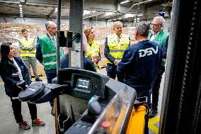 King Willem-Alexander Working Visit On Labor Migration - Moerdijk