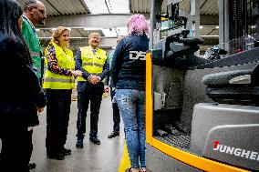 King Willem-Alexander Working Visit On Labor Migration - Moerdijk