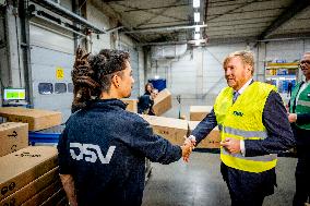 King Willem-Alexander Working Visit On Labor Migration - Moerdijk