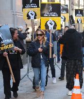 Sarah Jessica Parker at the SAG AFTRA Strike in New York