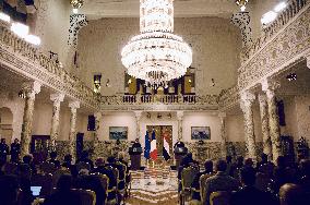 French president And Egyptian President Press Conference - Cairo