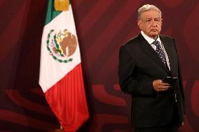 The President Of Mexico, Andres Manuel Lopez Obrador, Is Vaccinated Against Influenza And Covid19