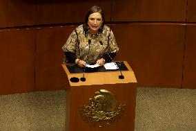 Xochitl Galvez, Senator And Candidate For The Presidency Of Mexico