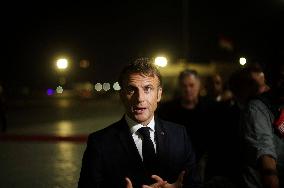 Macron Departs Cairo
