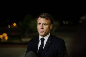 Macron Departs Cairo
