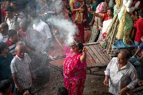 Durga Idol Immersion In Bangladesh