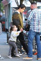 Joe Jonas With His Daughters Out - NYC