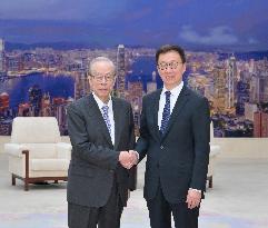 CHINA-BEIJING-HAN ZHENG-FORMER JAPANESE PM-MEETING (CN)