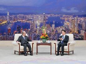 CHINA-BEIJING-HAN ZHENG-FORMER JAPANESE PM-MEETING (CN)