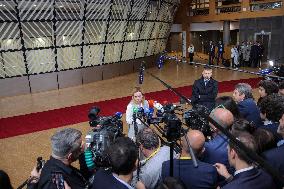 Giorgia Meloni Prime Minister Of Italy At The European Council