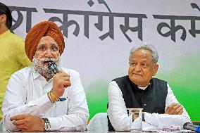 Rajasthan Chief Minister Ashok Gehlot Press Conference In Jaipur
