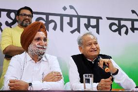 Rajasthan Chief Minister Ashok Gehlot Press Conference In Jaipur