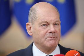 Federal Chancellor Of Germany Olaf Scholz At The European Council